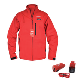 Milwaukee M100R-21 M12 Heated TOUGHSHELL Jacket Kit, Red, Small
